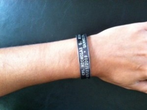 NGX Bracelet 2012 Remembering Nicholas Xiahros
