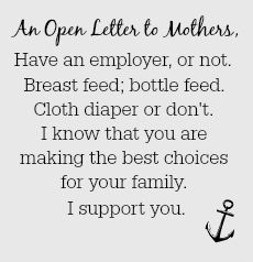 An Open Letter to Mothers
