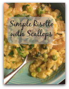 Simple Risotto with Sea Scallops