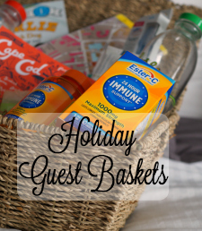 Guests in town for the holidays? Make them an immune support gift basket this season! #24HourEsterC #ad
