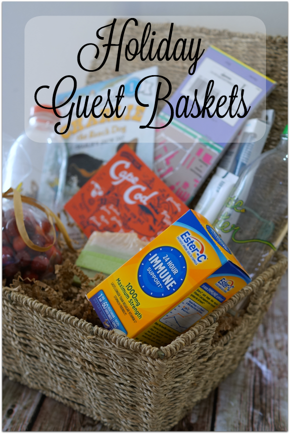 Guests in town for the holidays? Make them an immune support gift basket this season! #24HourEsterC #ad