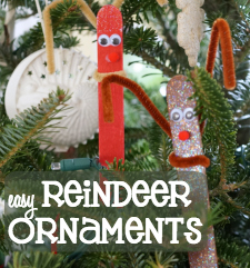 Host a fun Make Your Own Reindeer Ornament Party this holiday season and enjoy a #HolidayMadeSimple #Ad