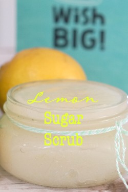 Lemon Sugar Scrub is the perfect gift for girlfriends, moms, and teachers. It's affordable and easy to make using fresh ingredients. #SendSmiles #ad