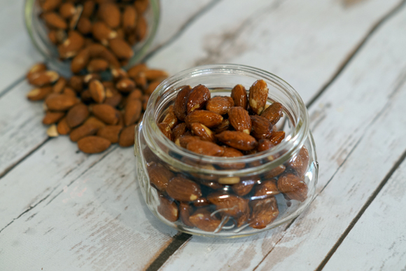 Make this easy recipe for maple toasted almonds  to take on your next road trip.