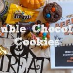 Double Chocolate Cookies with Halloween Candy