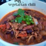Fall Homegating Party and a Hearty Vegetarian Chili Recipe