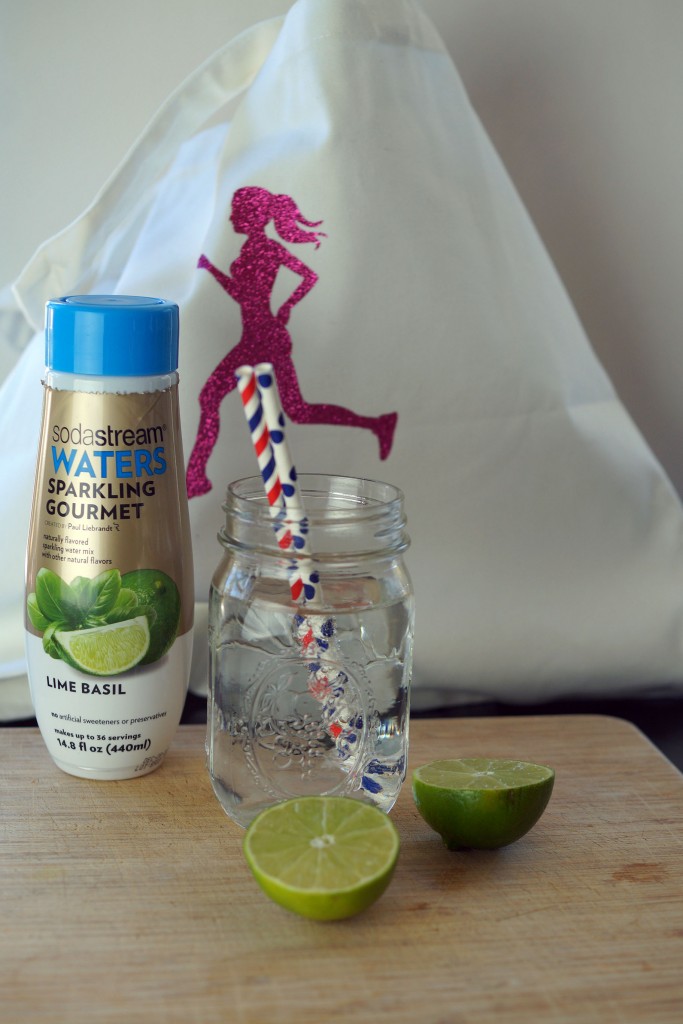 Make this DIY Gym Bag and you'll always have your gear with you! Slip in a bottle of Sparkling Water to stay hydrated. #WaterMadeExciting AD