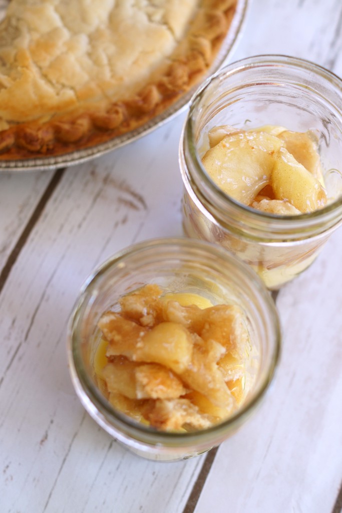 These individual apple pie trifles is the perfect treat any day of the week! Apple Pie, pudding, and a spoon is all you need! #EasterMadeEasy AD
