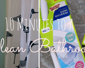 How to Clean Your Bathroom in 10 Minutes and still #GetUnderTheRim AD