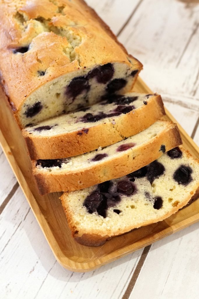 Perfect for making on a sunny spring day, this Blueberry Vanilla Bread bakes in one hour and is a perfect complement to hot coffee. #ShareTheFlavor ad