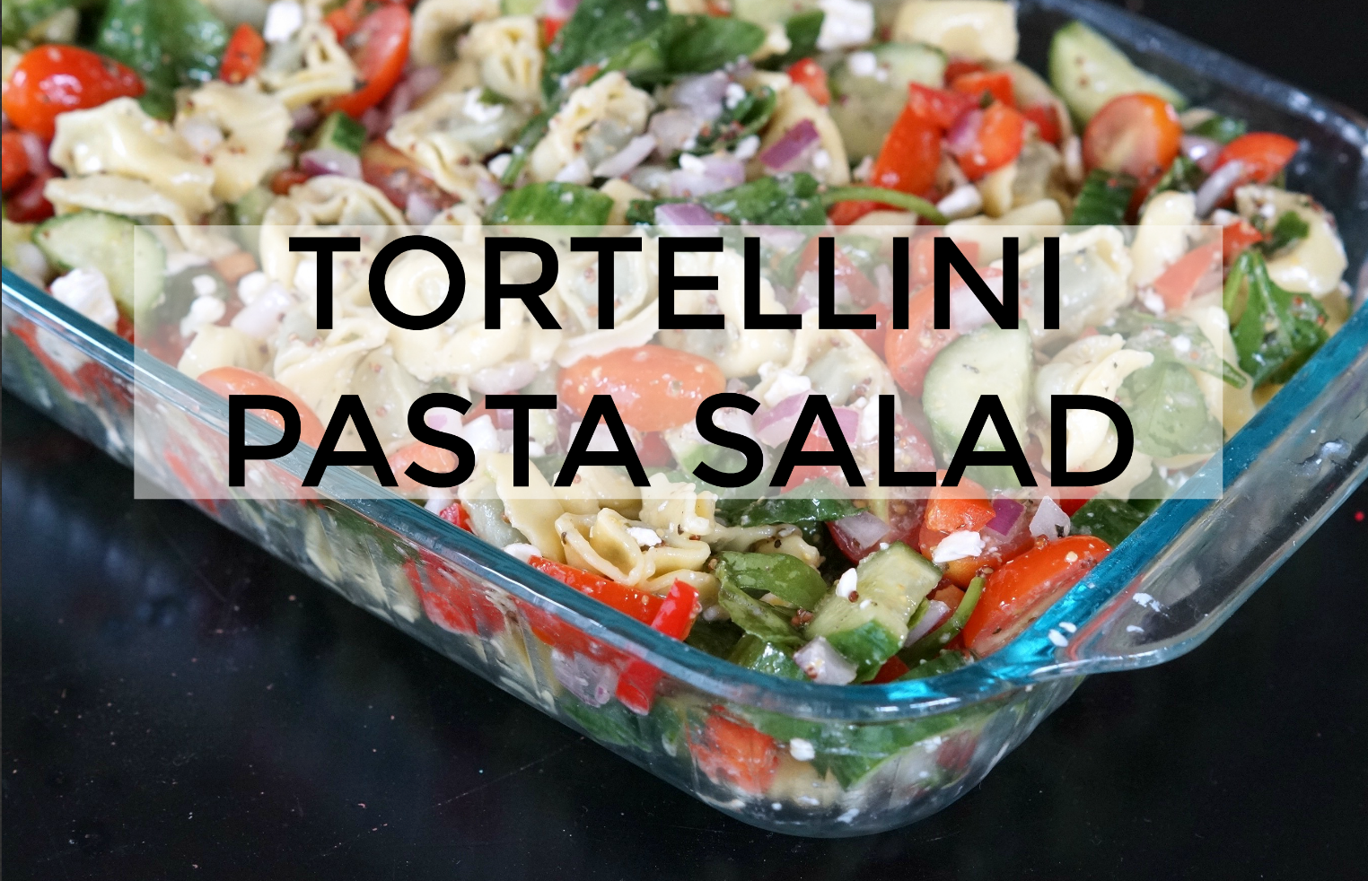 Looking for the perfect dish for a pot luck that doesn't require a lot of time in the kitchen? Bring this crowd-pleasing tortellini pasta salad.